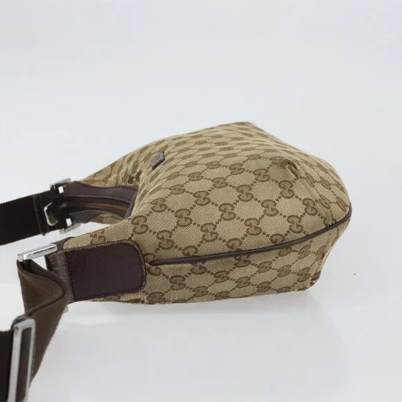 Authentic GUCCI GG Canvas Shoulder Bag Beige Gold 181092 - Picture 11 of 16